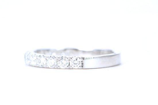 Micro Pavé 3/4 Carat Diamond Ring in 14K White Gold