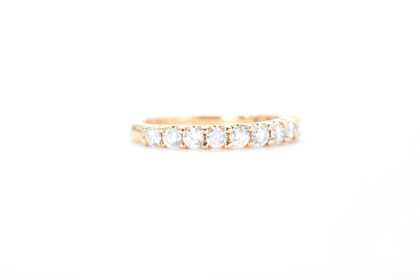 Micro Pavé 3/4 Carat Diamond Ring in 18K Rose Gold