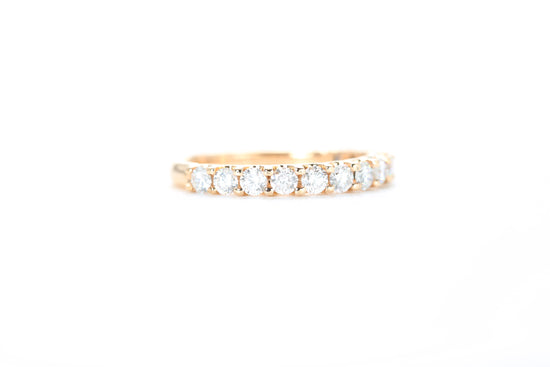 Micro Pavé 3/4 Carat Diamond Ring in 18K Rose Gold