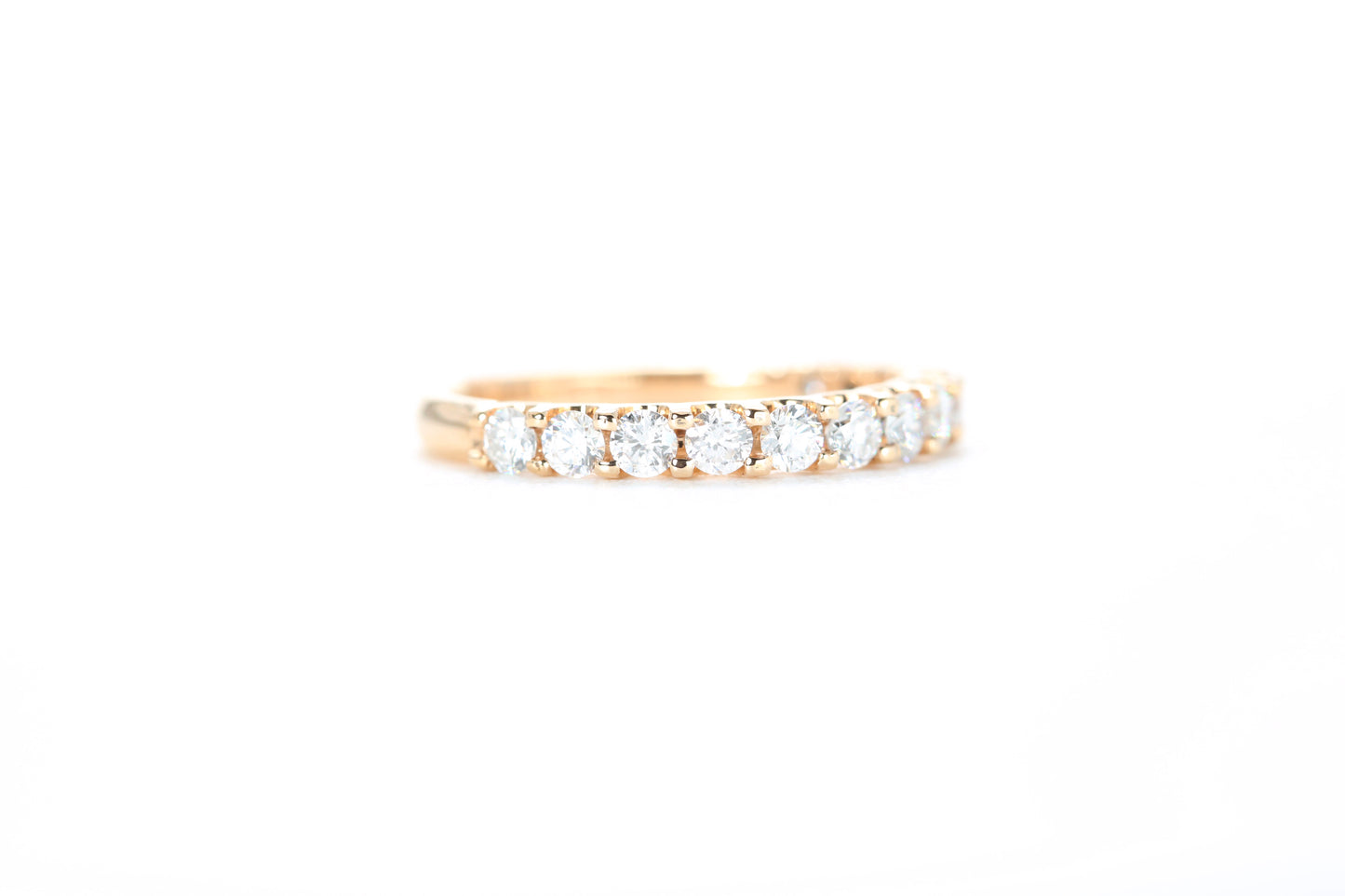 Micro Pavé 3/4 Carat Diamond Ring in 18K Rose Gold