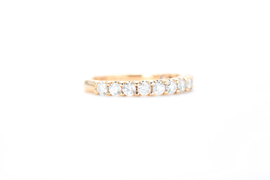 Micro Pavé 3/4 Carat Diamond Ring in 18K Rose Gold