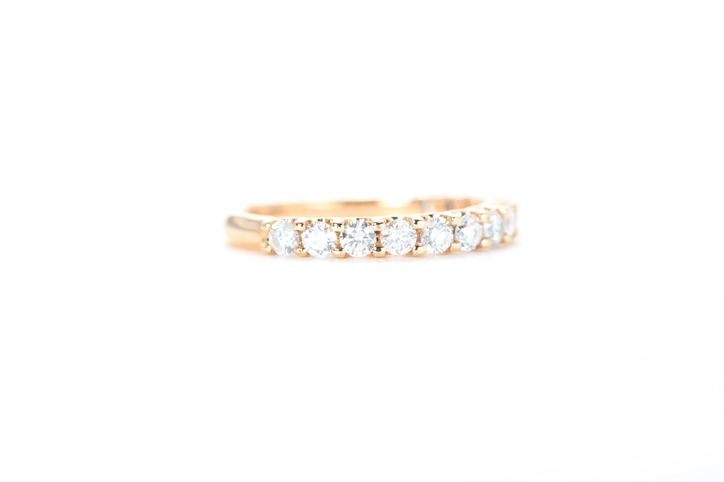 Micro Pavé 3/4 Carat Diamond Ring in 18K Rose Gold