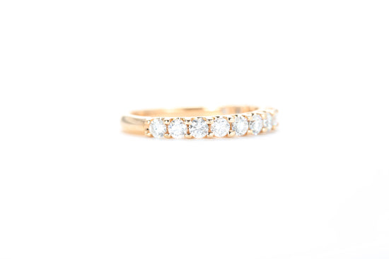 Micro Pavé 3/4 Carat Diamond Ring in 18K Rose Gold