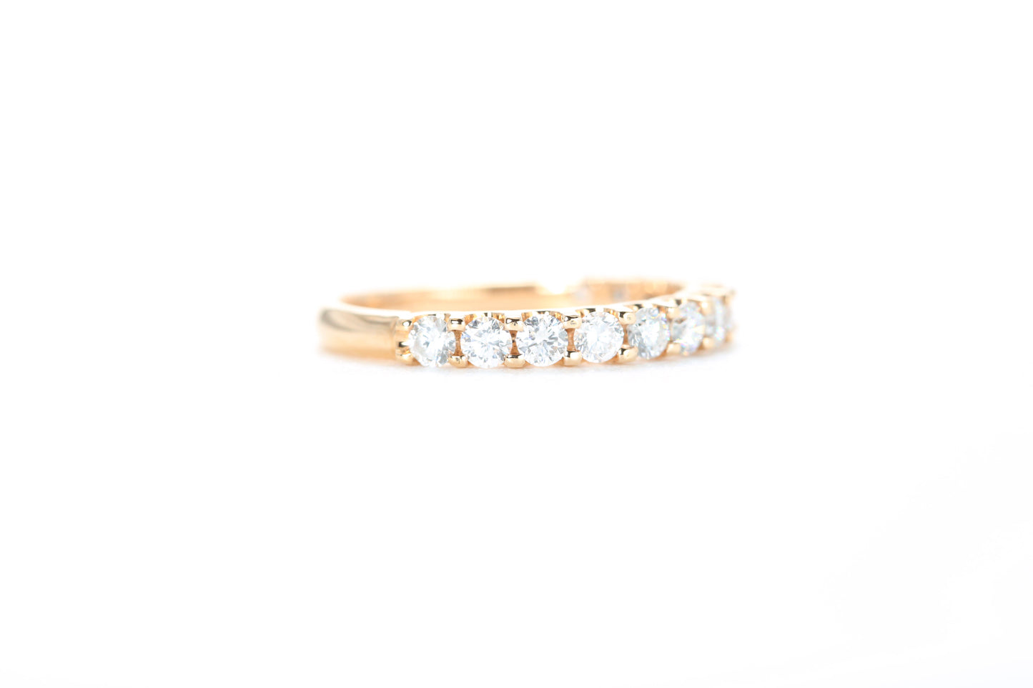 Micro Pavé 3/4 Carat Diamond Ring in 18K Rose Gold
