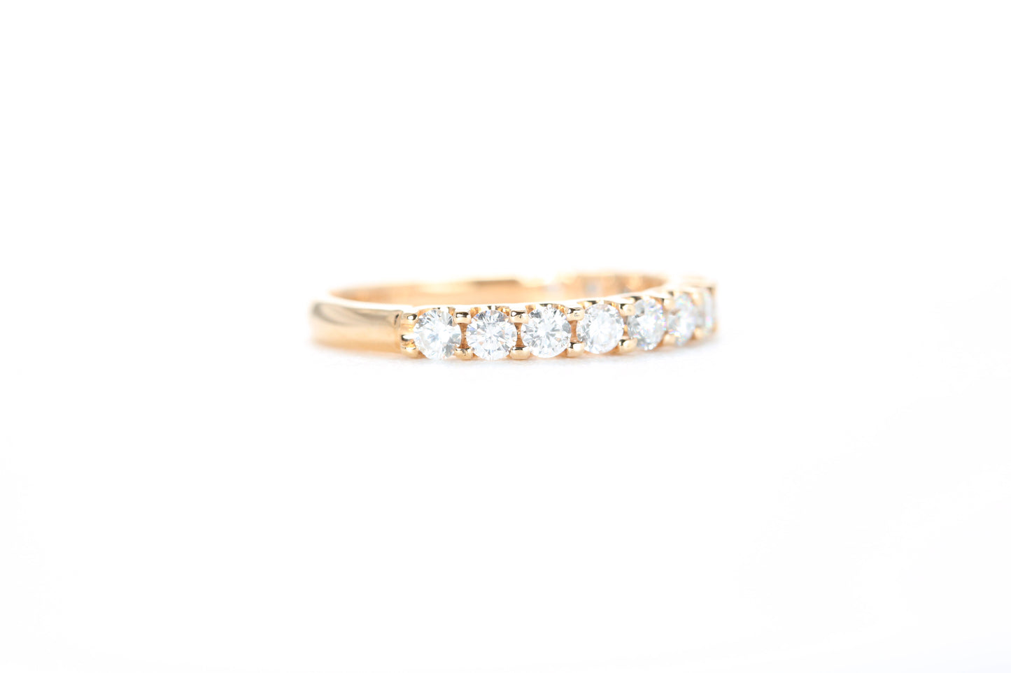 Micro Pavé 3/4 Carat Diamond Ring in 18K Rose Gold