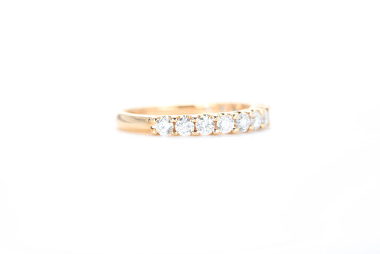 Micro Pavé 3/4 Carat Diamond Ring in 18K Rose Gold