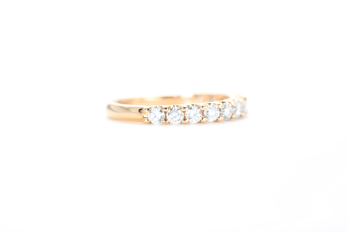 Micro Pavé 3/4 Carat Diamond Ring in 18K Rose Gold