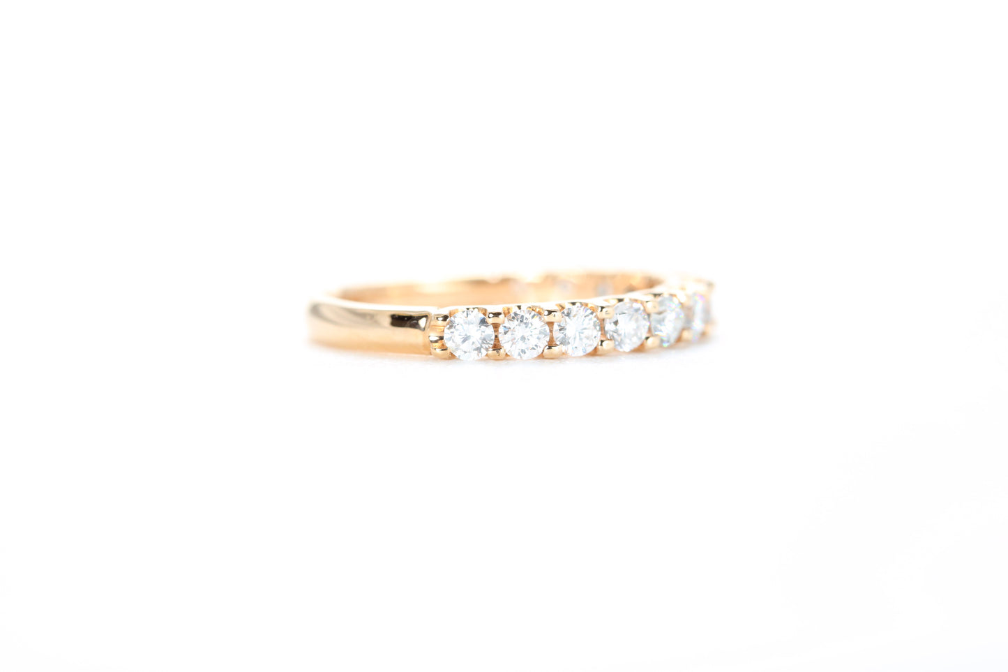 Micro Pavé 3/4 Carat Diamond Ring in 18K Rose Gold