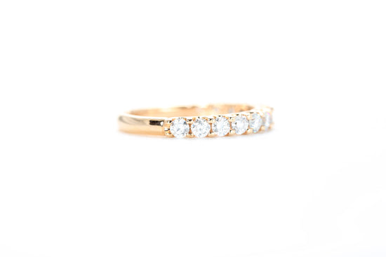 Micro Pavé 3/4 Carat Diamond Ring in 18K Rose Gold