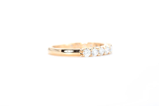 Micro Pavé 3/4 Carat Diamond Ring in 18K Rose Gold