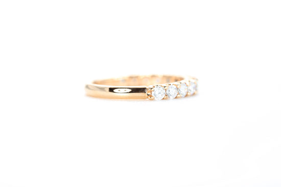 Micro Pavé 3/4 Carat Diamond Ring in 18K Rose Gold