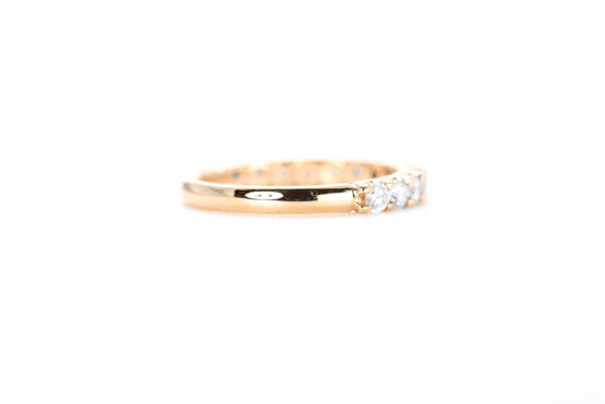 Micro Pavé 3/4 Carat Diamond Ring in 18K Rose Gold