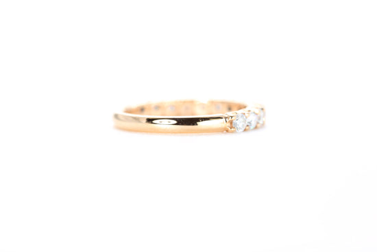 Micro Pavé 3/4 Carat Diamond Ring in 18K Rose Gold