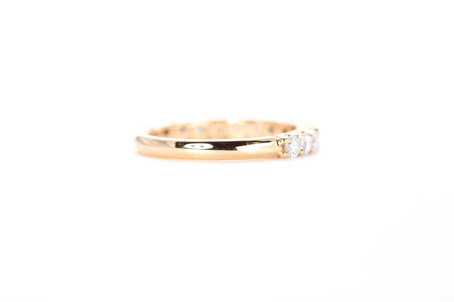 Micro Pavé 3/4 Carat Diamond Ring in 18K Rose Gold
