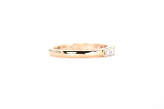 Micro Pavé 3/4 Carat Diamond Ring in 18K Rose Gold