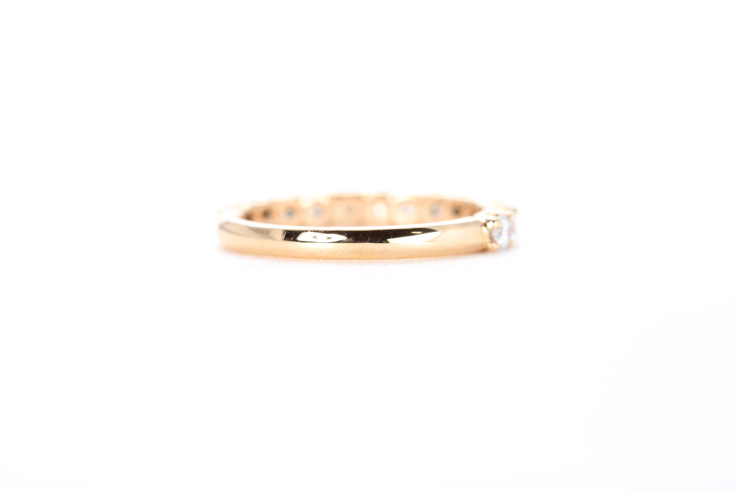 Micro Pavé 3/4 Carat Diamond Ring in 18K Rose Gold