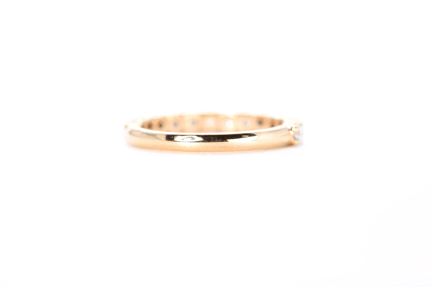 Micro Pavé 3/4 Carat Diamond Ring in 18K Rose Gold