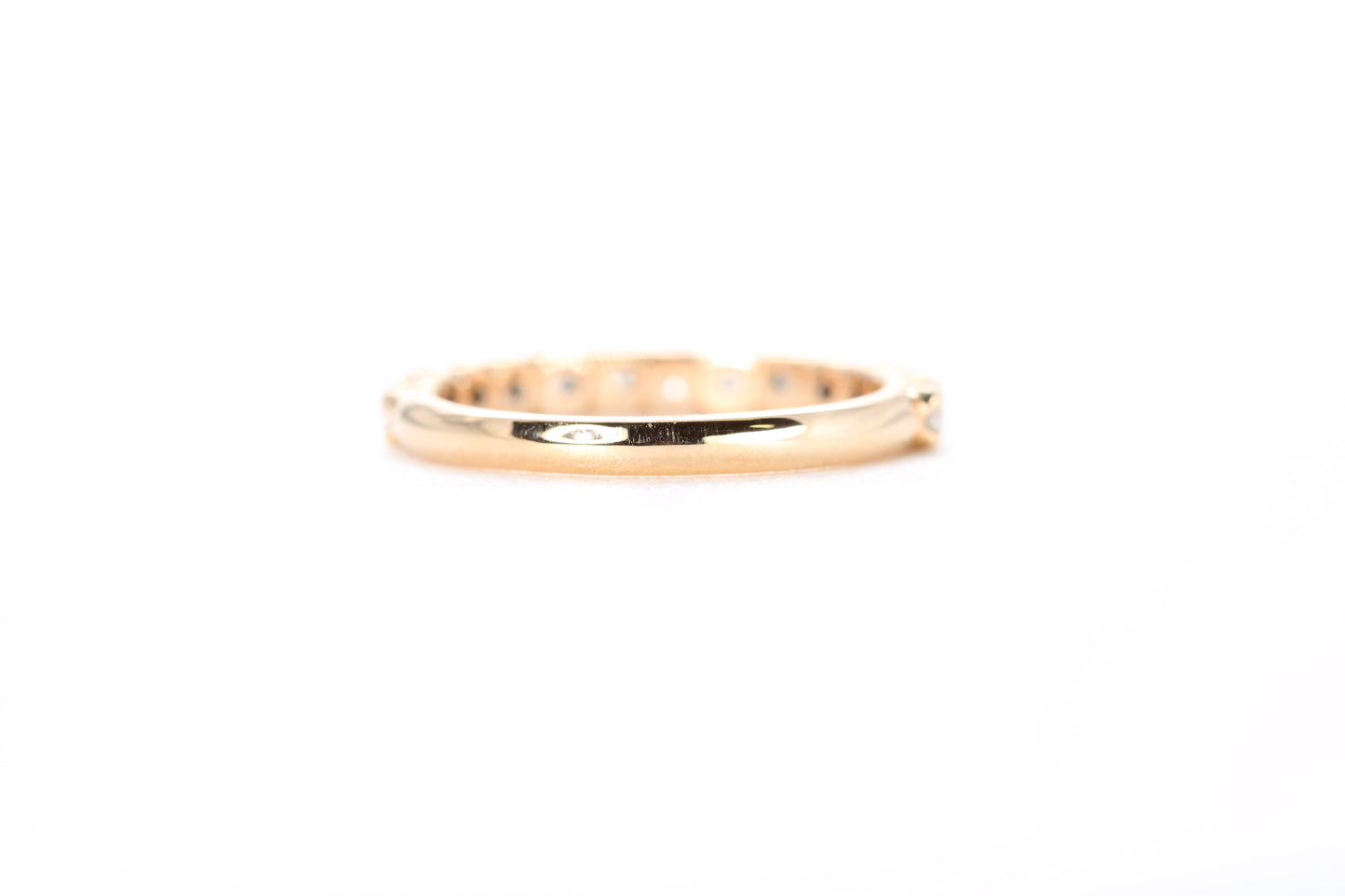 Micro Pavé 3/4 Carat Diamond Ring in 18K Rose Gold