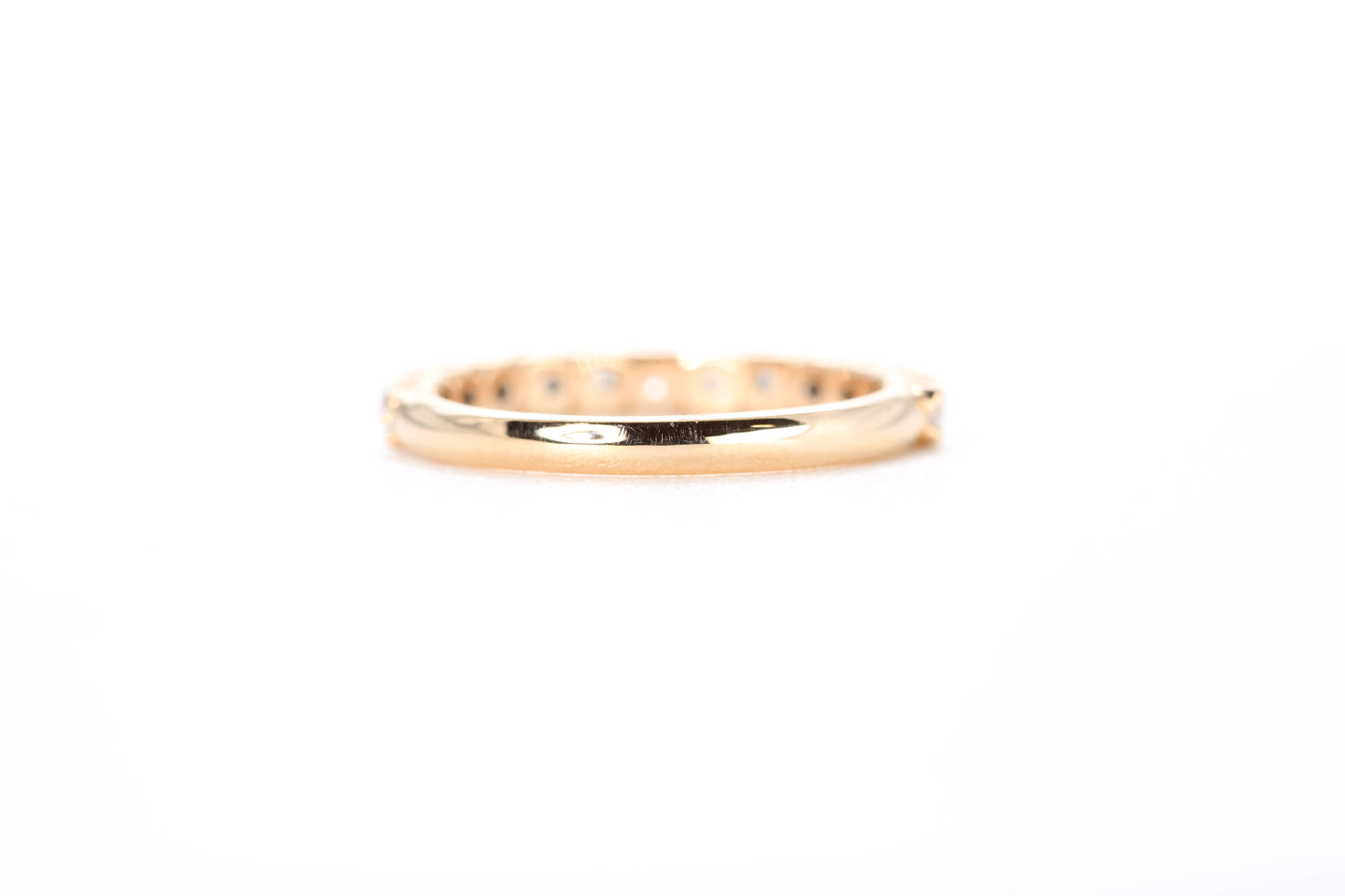Micro Pavé 3/4 Carat Diamond Ring in 18K Rose Gold