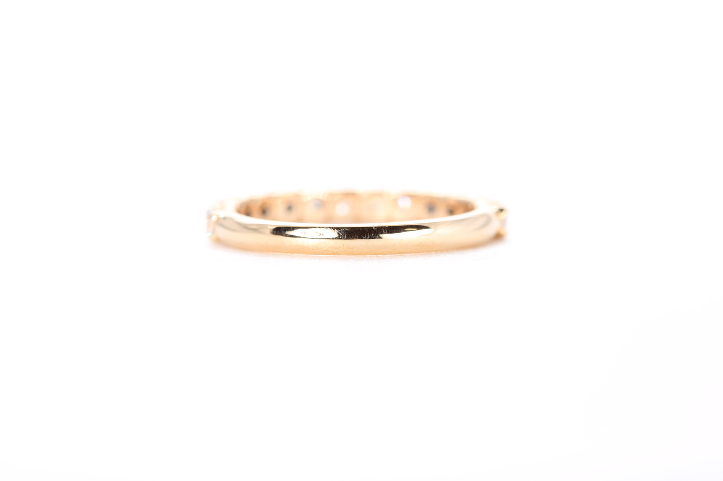 Micro Pavé 3/4 Carat Diamond Ring in 18K Rose Gold