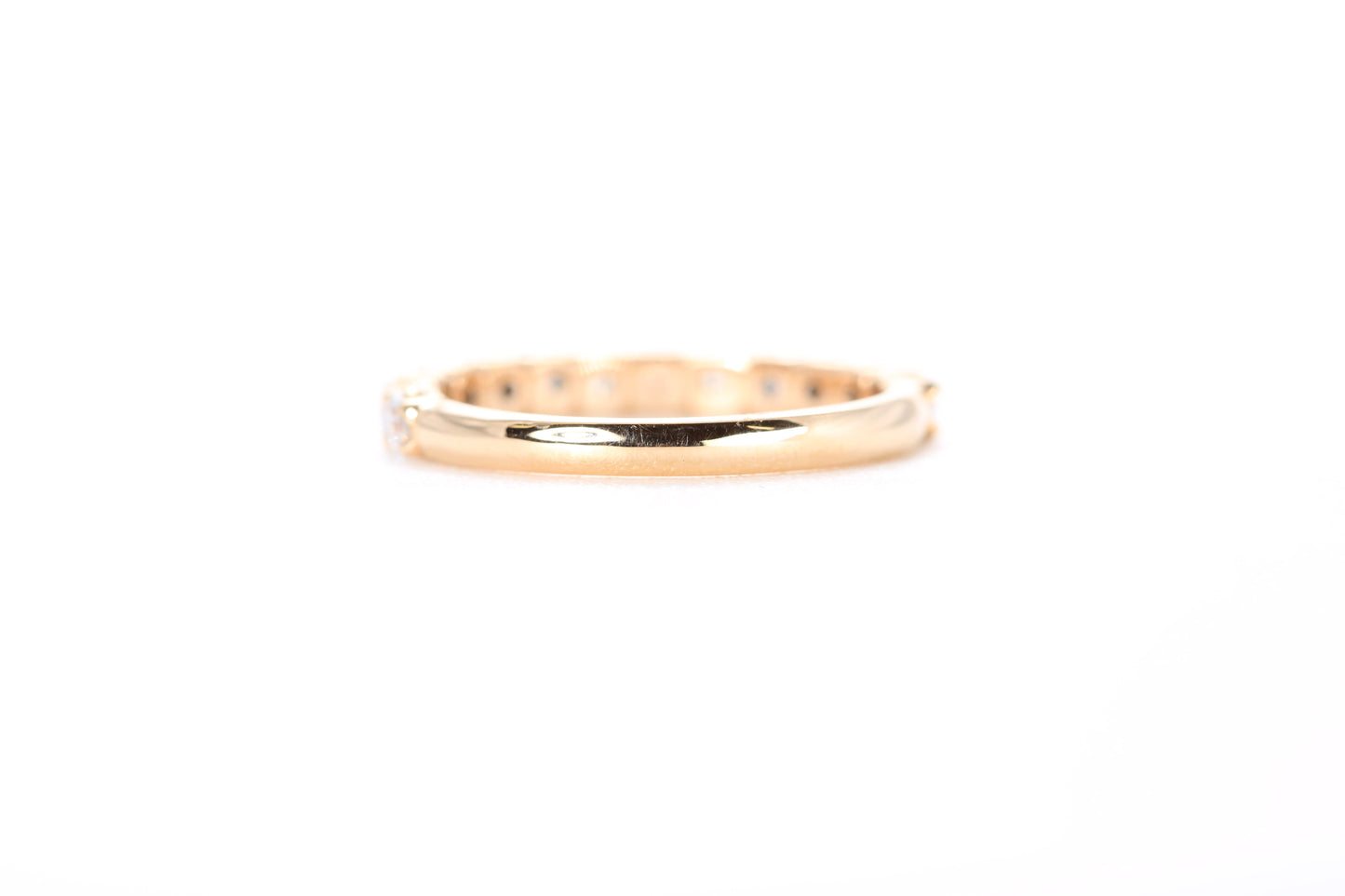 Micro Pavé 3/4 Carat Diamond Ring in 18K Rose Gold