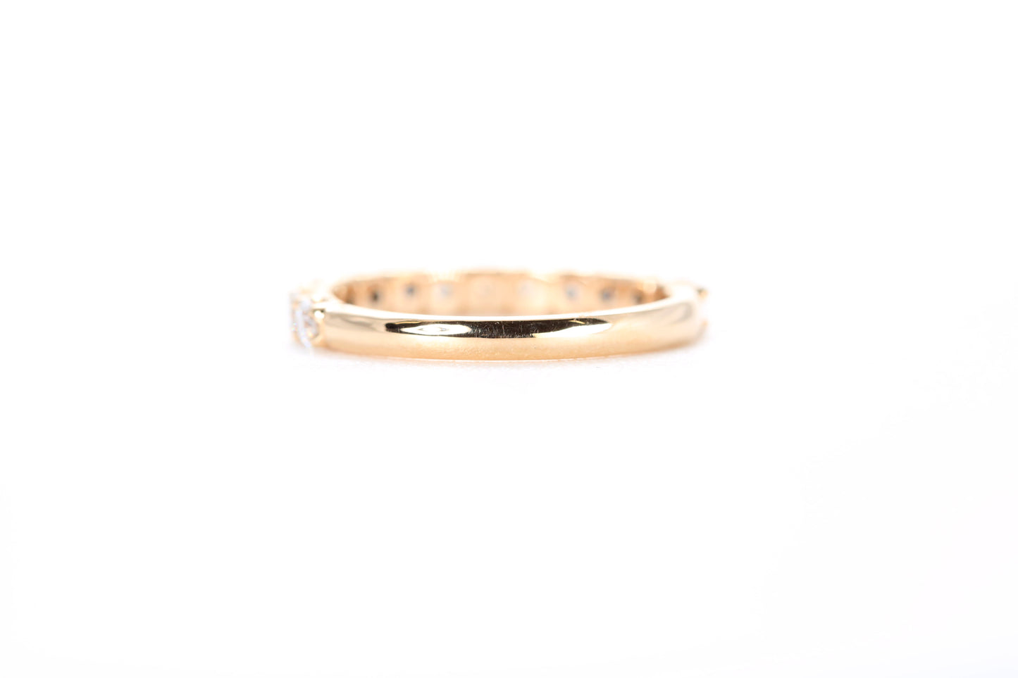 Micro Pavé 3/4 Carat Diamond Ring in 18K Rose Gold