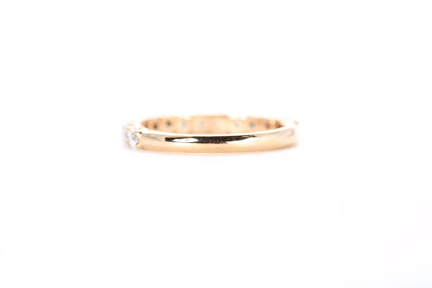 Micro Pavé 3/4 Carat Diamond Ring in 18K Rose Gold