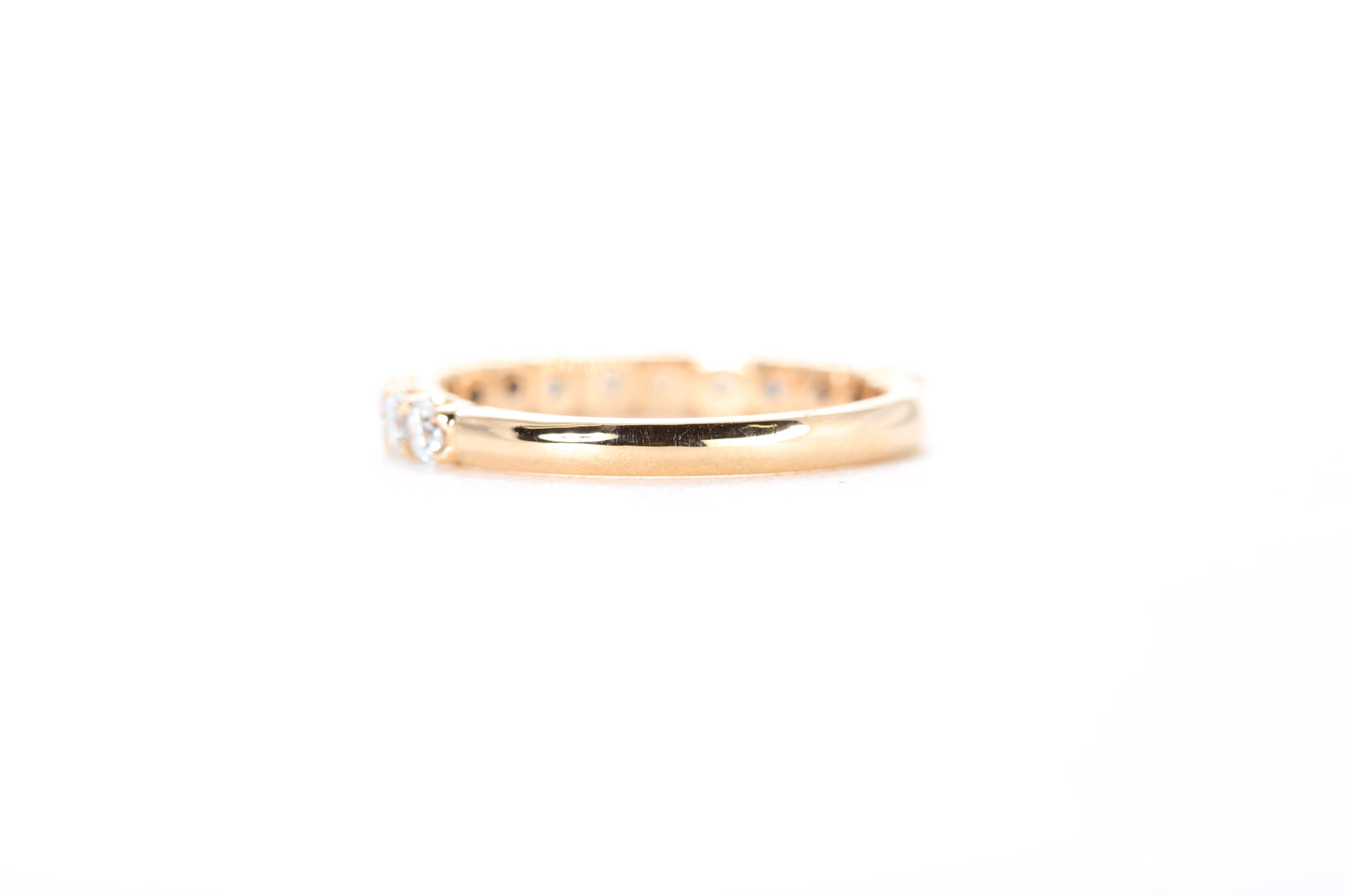 Micro Pavé 3/4 Carat Diamond Ring in 18K Rose Gold