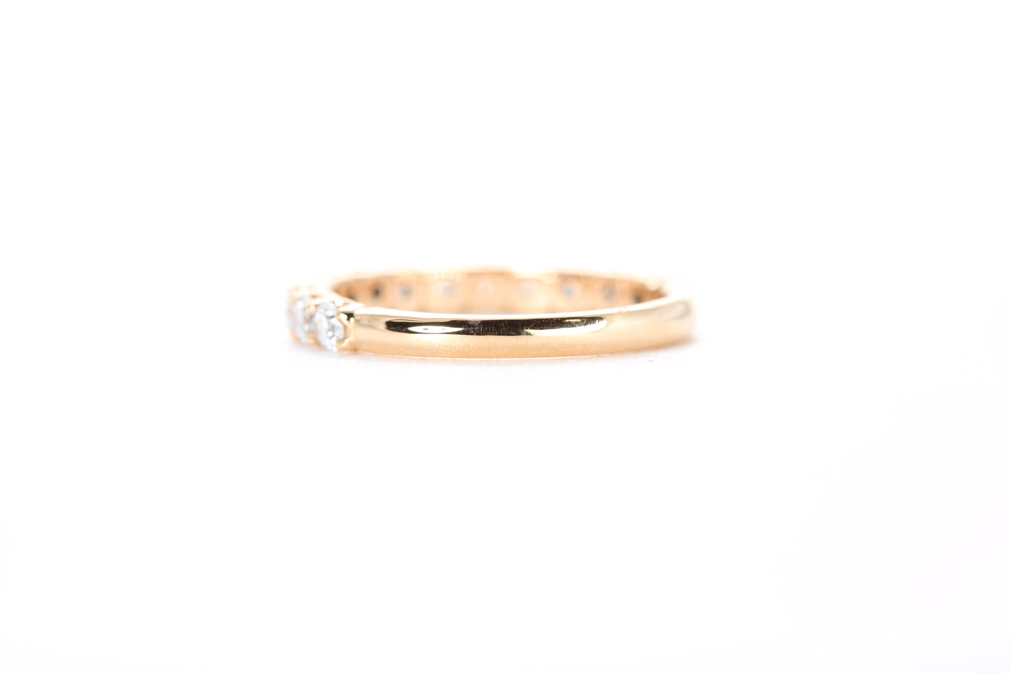 Micro Pavé 3/4 Carat Diamond Ring in 18K Rose Gold