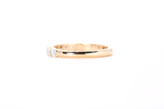 Micro Pavé 3/4 Carat Diamond Ring in 18K Rose Gold