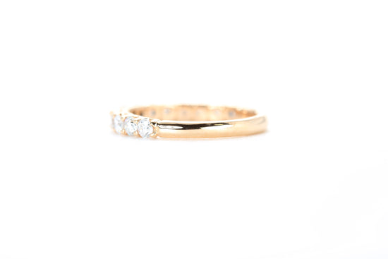 Micro Pavé 3/4 Carat Diamond Ring in 18K Rose Gold