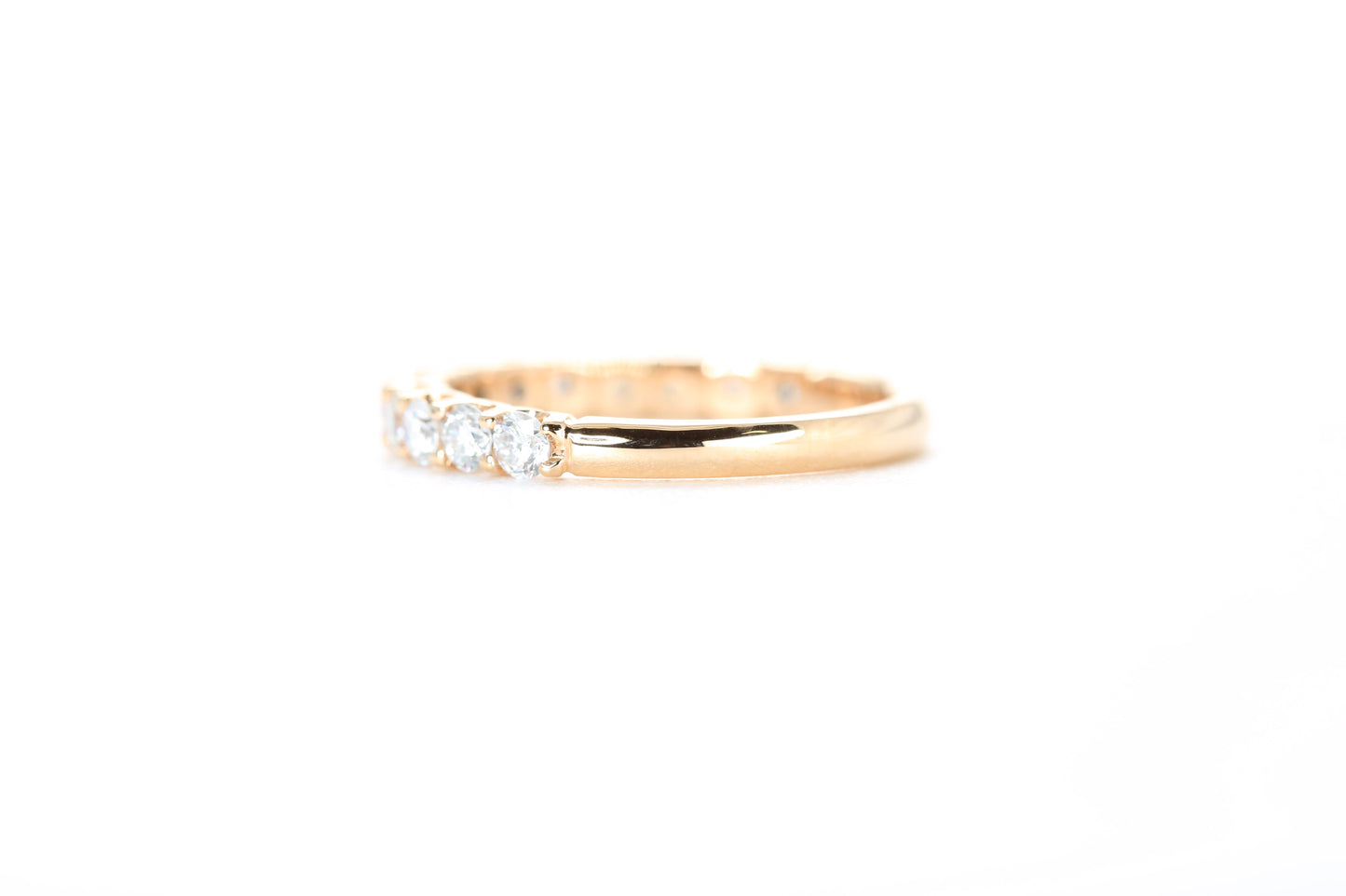 Micro Pavé 3/4 Carat Diamond Ring in 18K Rose Gold