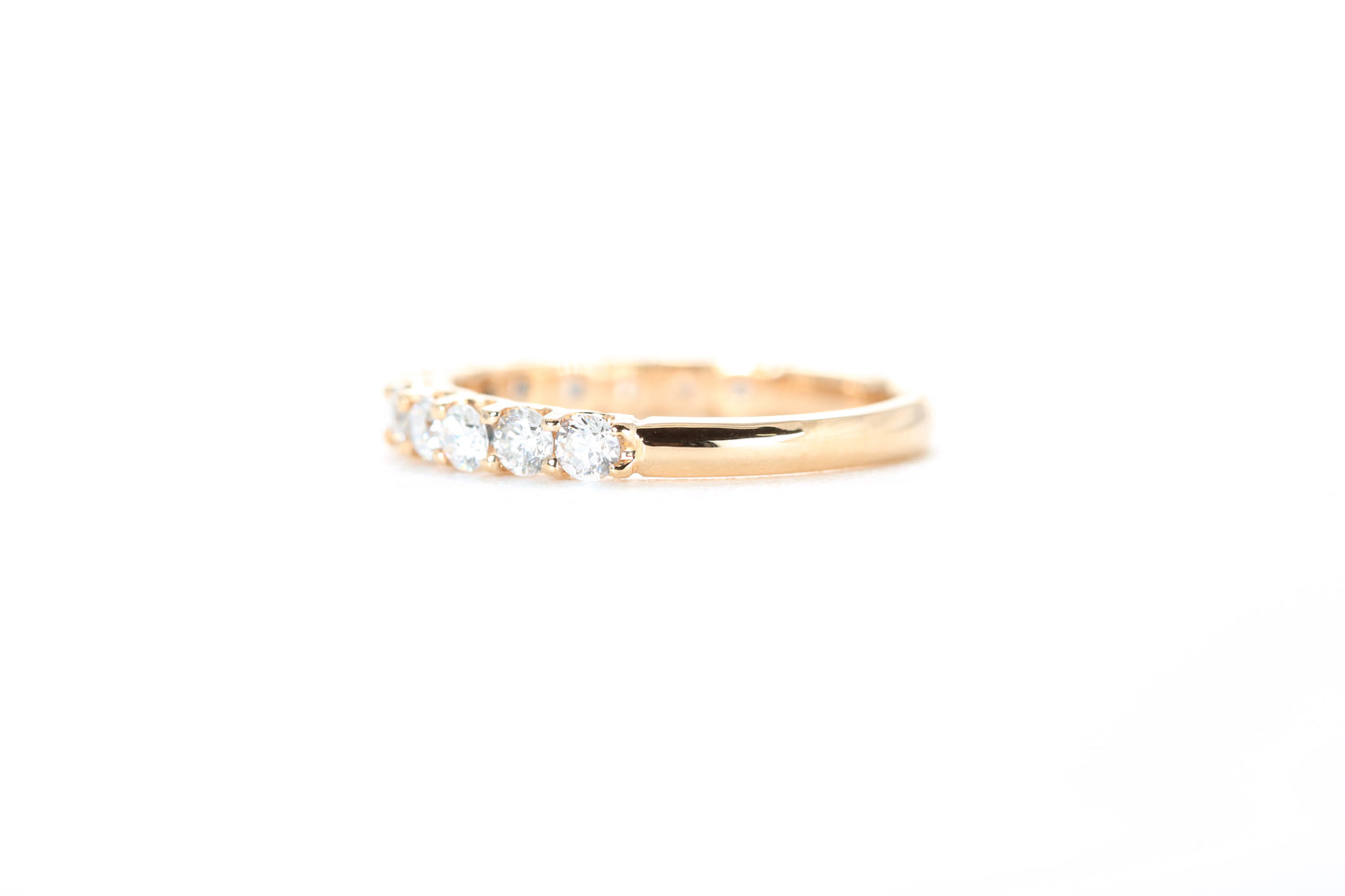 Micro Pavé 3/4 Carat Diamond Ring in 18K Rose Gold