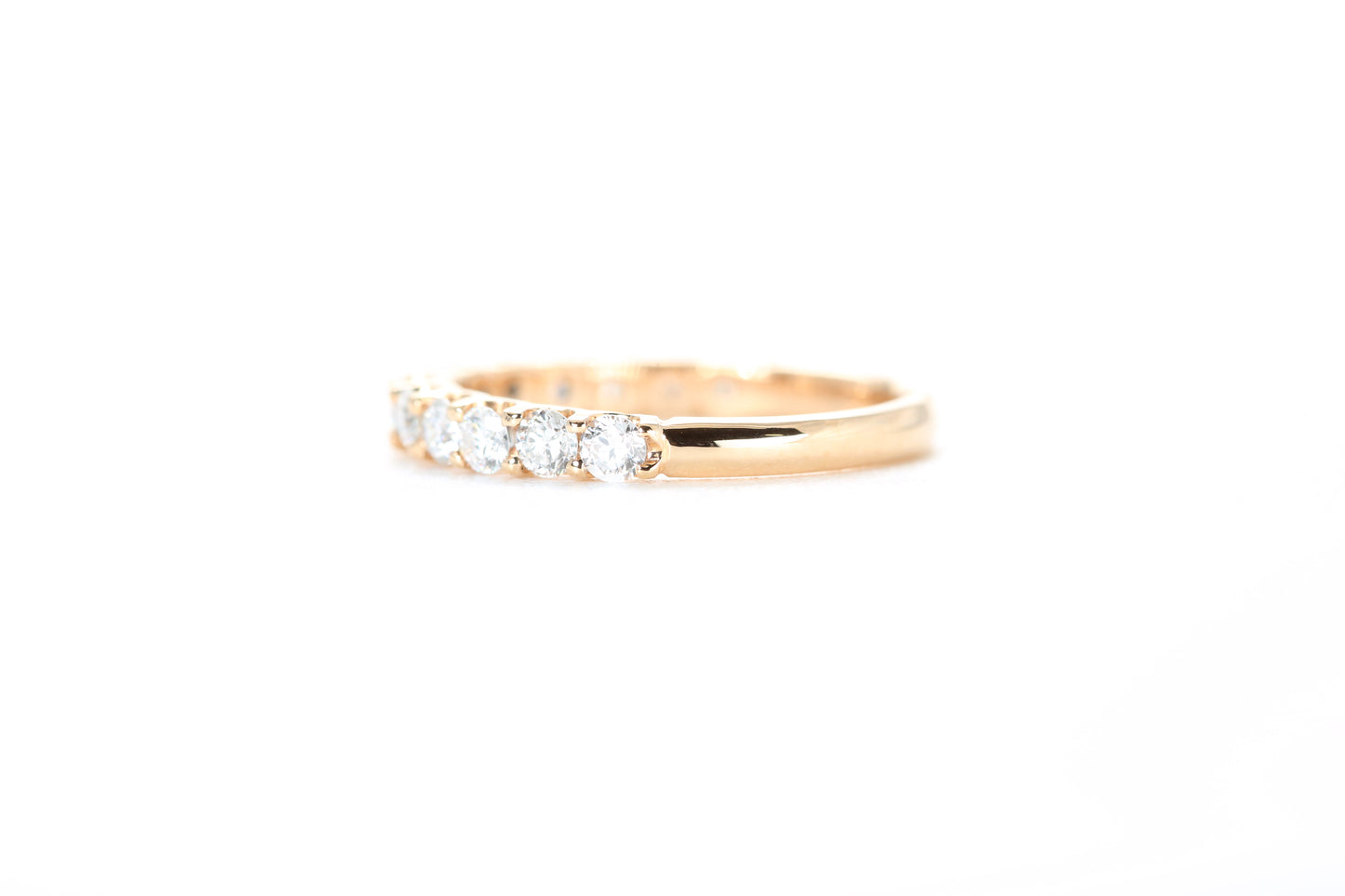 Micro Pavé 3/4 Carat Diamond Ring in 18K Rose Gold