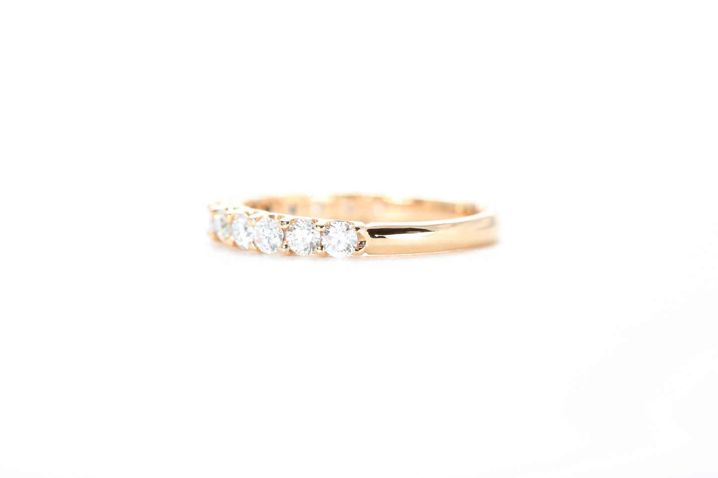 Micro Pavé 3/4 Carat Diamond Ring in 18K Rose Gold