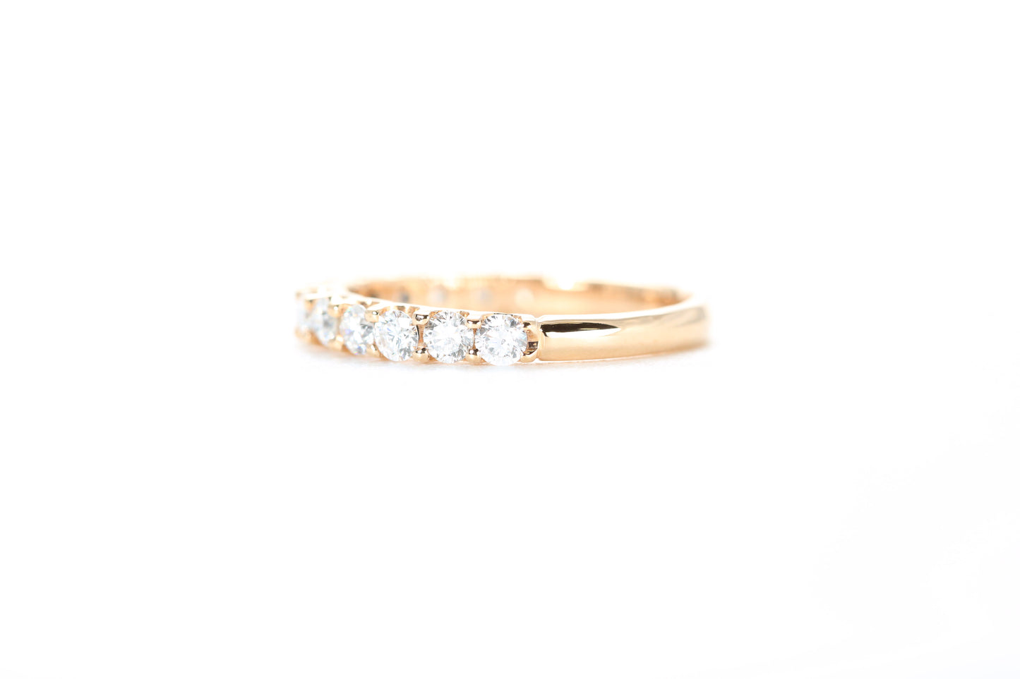 Micro Pavé 3/4 Carat Diamond Ring in 18K Rose Gold