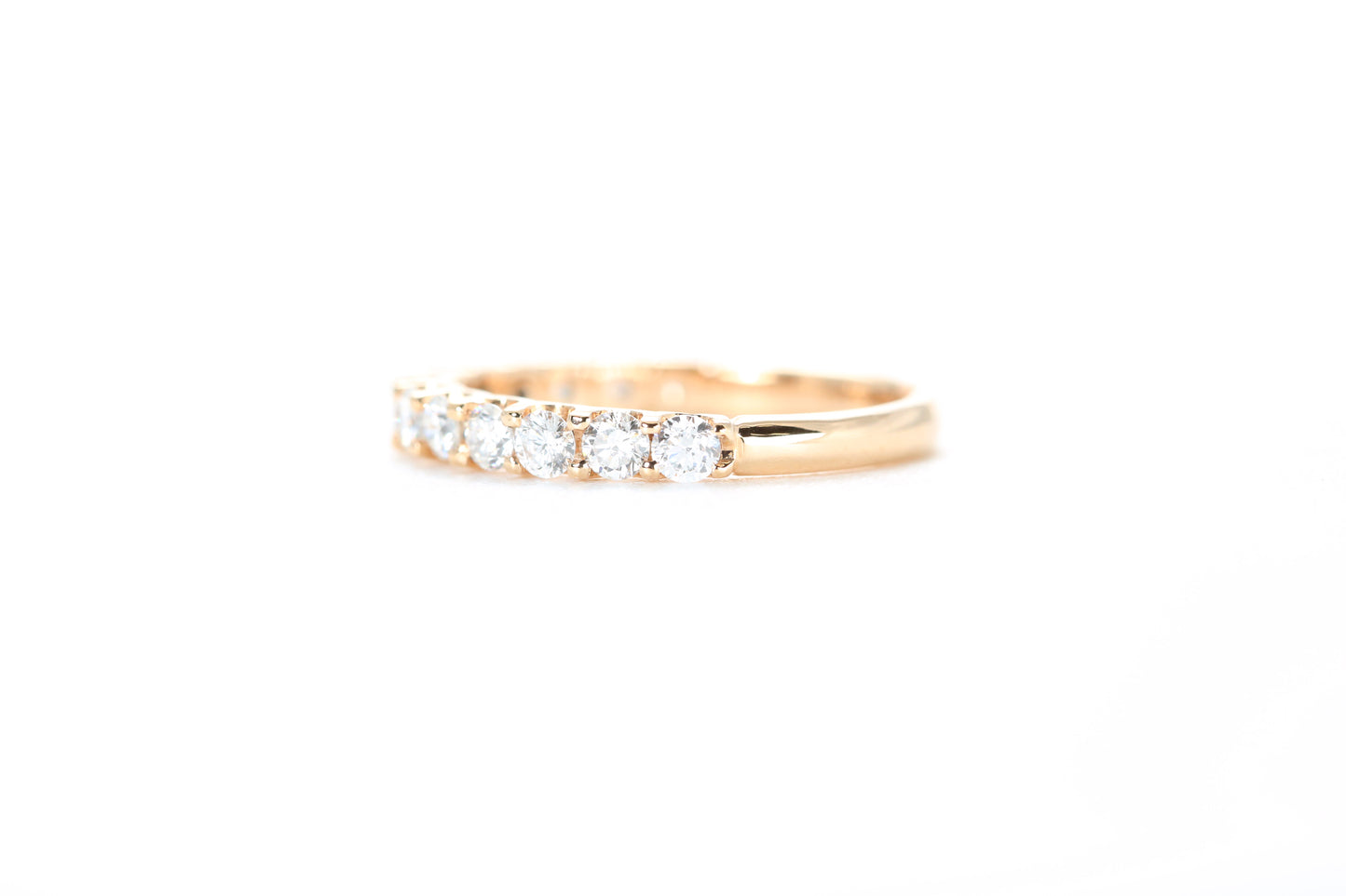 Micro Pavé 3/4 Carat Diamond Ring in 18K Rose Gold