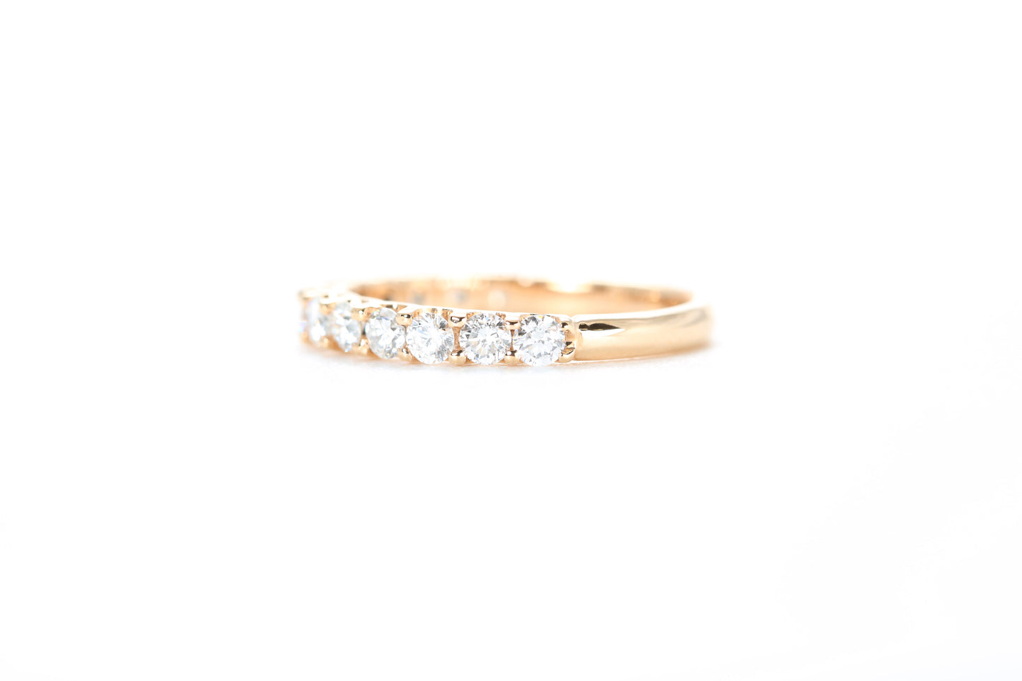 Micro Pavé 3/4 Carat Diamond Ring in 18K Rose Gold