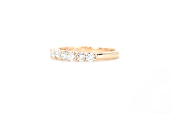 Micro Pavé 3/4 Carat Diamond Ring in 18K Rose Gold