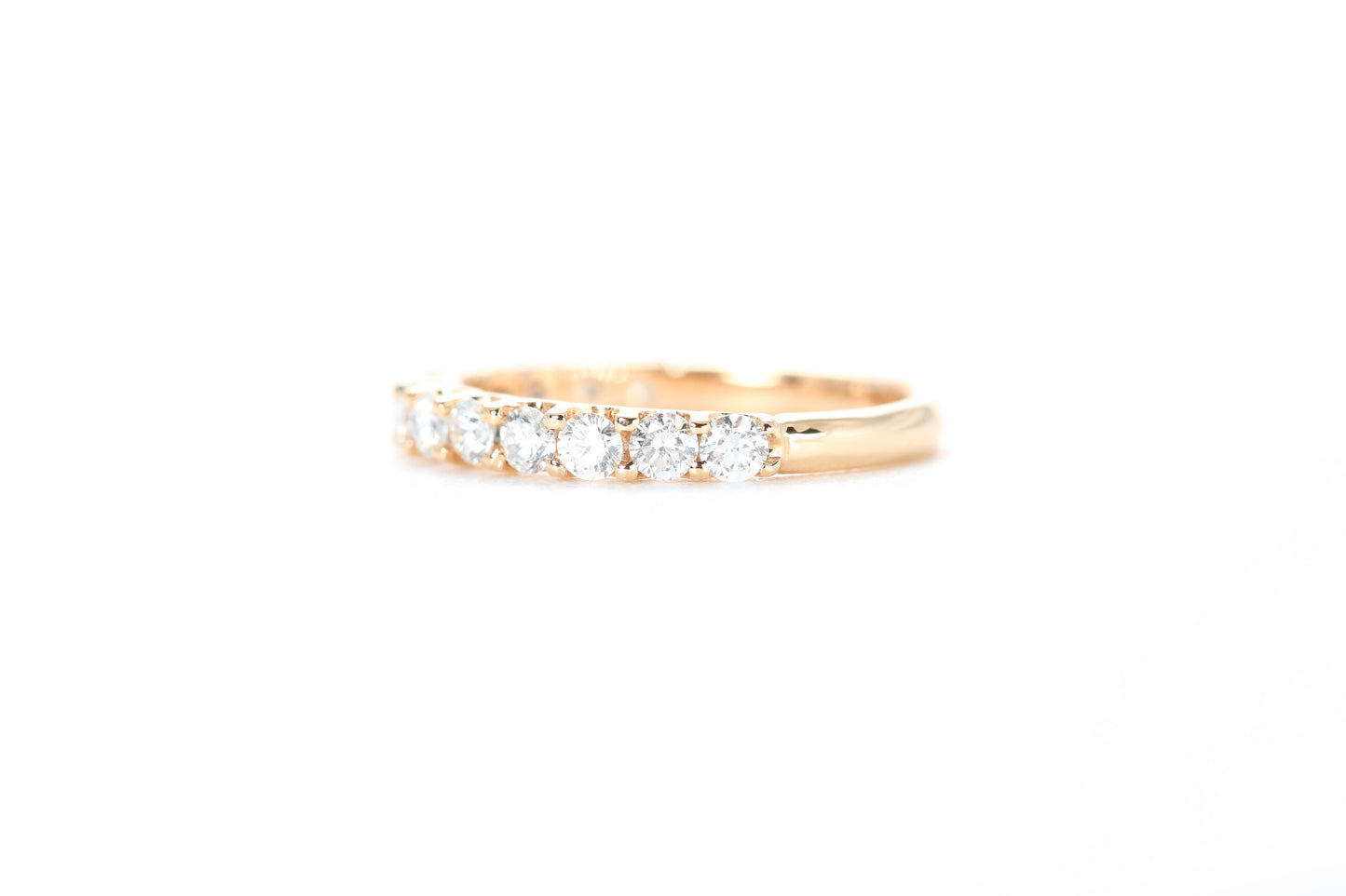 Micro Pavé 3/4 Carat Diamond Ring in 18K Rose Gold