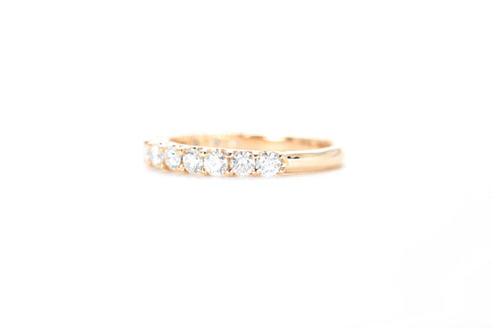 Micro Pavé 3/4 Carat Diamond Ring in 18K Rose Gold