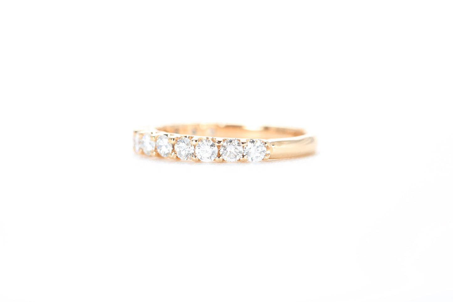 Micro Pavé 3/4 Carat Diamond Ring in 18K Rose Gold