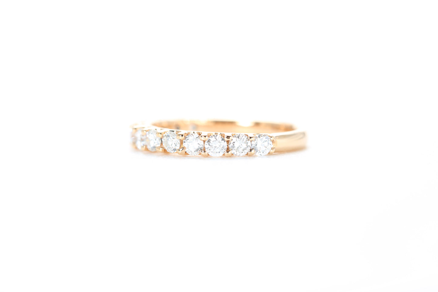 Micro Pavé 3/4 Carat Diamond Ring in 18K Rose Gold