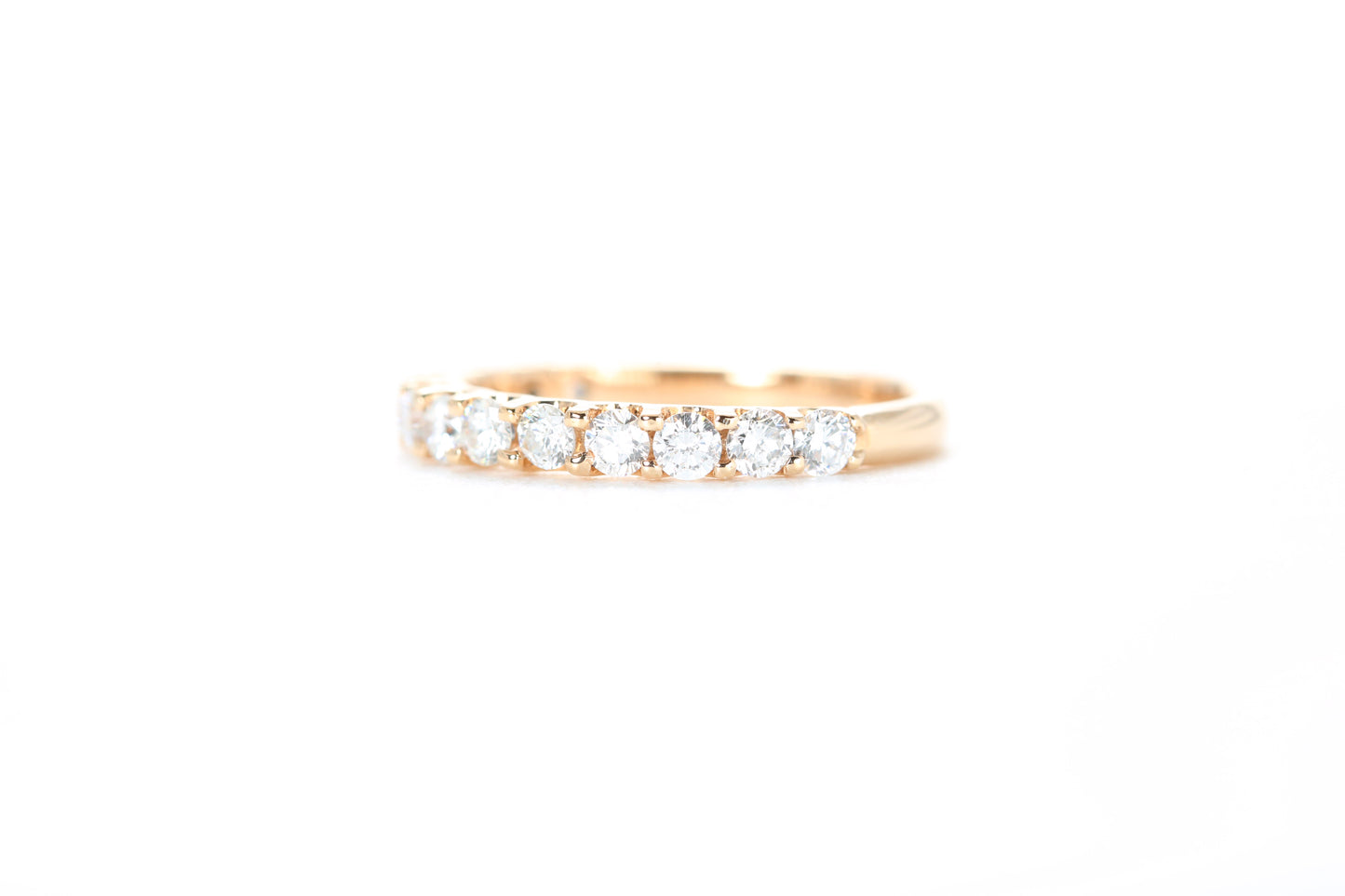 Micro Pavé 3/4 Carat Diamond Ring in 18K Rose Gold