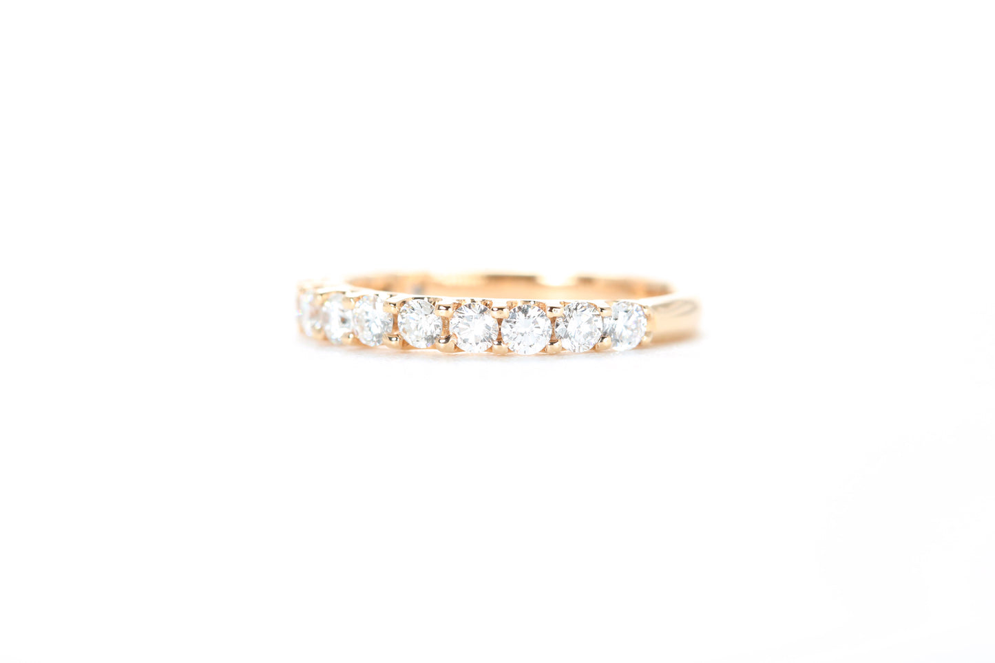 Micro Pavé 3/4 Carat Diamond Ring in 18K Rose Gold