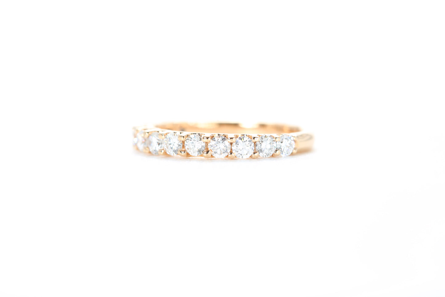 Micro Pavé 3/4 Carat Diamond Ring in 18K Rose Gold