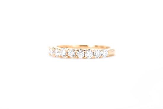 Micro Pavé 3/4 Carat Diamond Ring in 18K Rose Gold