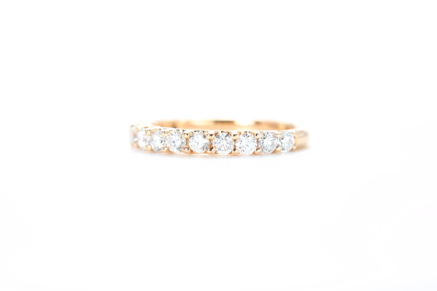 Micro Pavé 3/4 Carat Diamond Ring in 18K Rose Gold