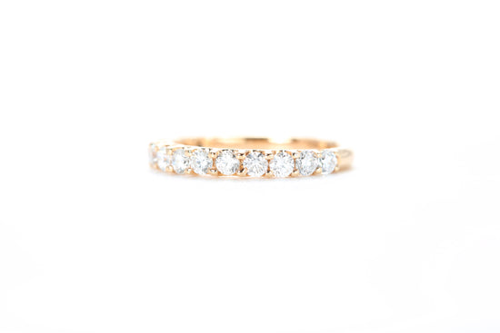 Micro Pavé 3/4 Carat Diamond Ring in 18K Rose Gold