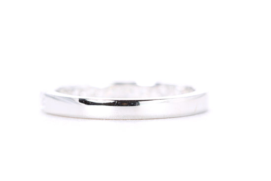 Micro Pavé Diamond Ring 1/2 Carat in White Gold